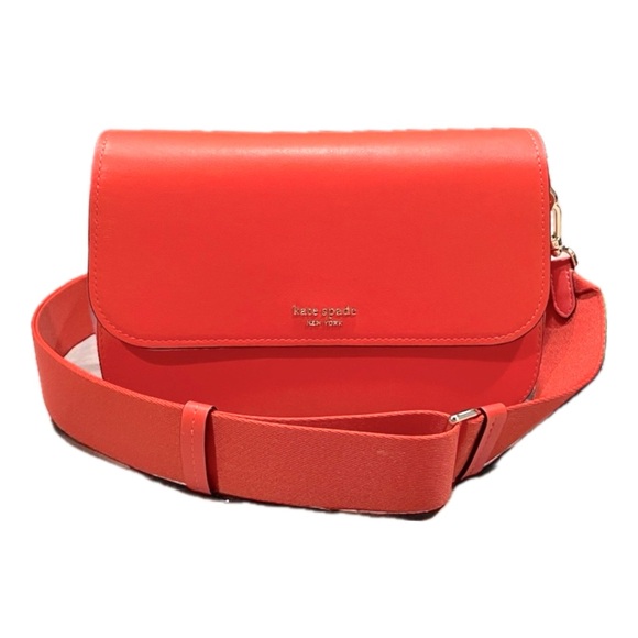 kate spade Handbags - Kate Spade Buddie Smooth Leather Shoulder Bag Magma NWT